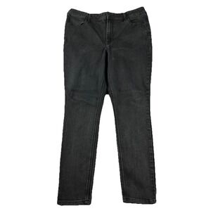 Women's Old Navy High Rise Super Skinny Size 14 Black Stretch Denim Jeans